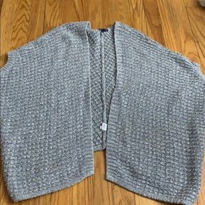 Grey Short Sleeve Cardigan